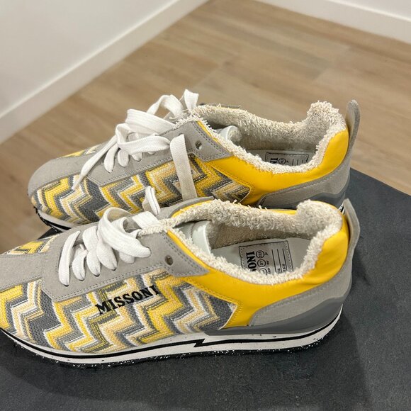 Missoni White/Yellow Shimirun Sneaker (Size 37) BRAND NEW - Picture 3 of 5